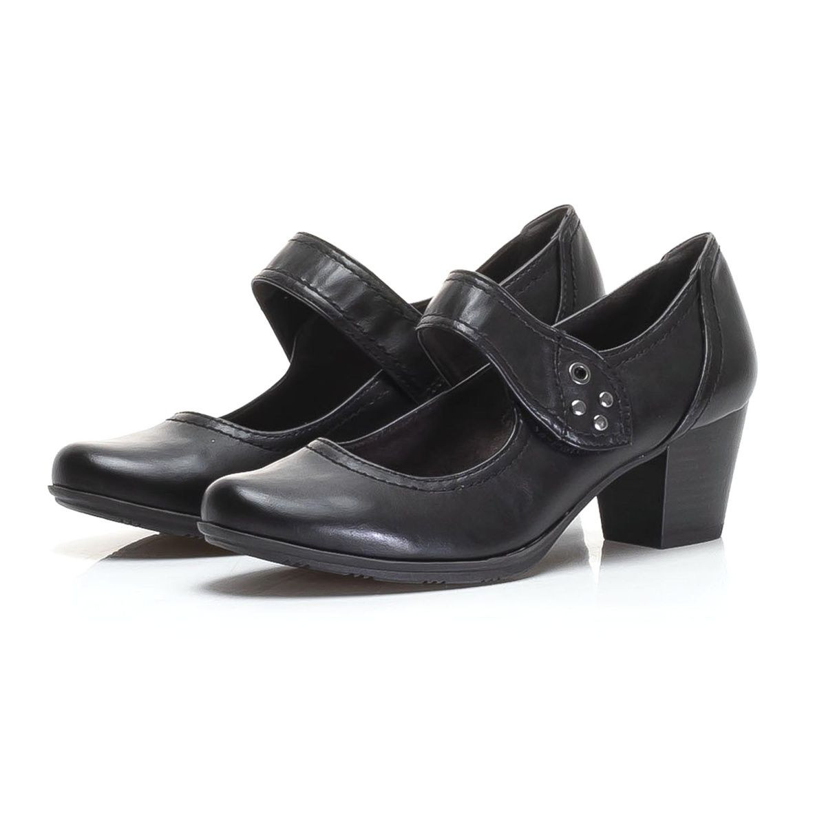 detail Dámské černé lodičky JANA 8-8-24366-23 BLACK 001