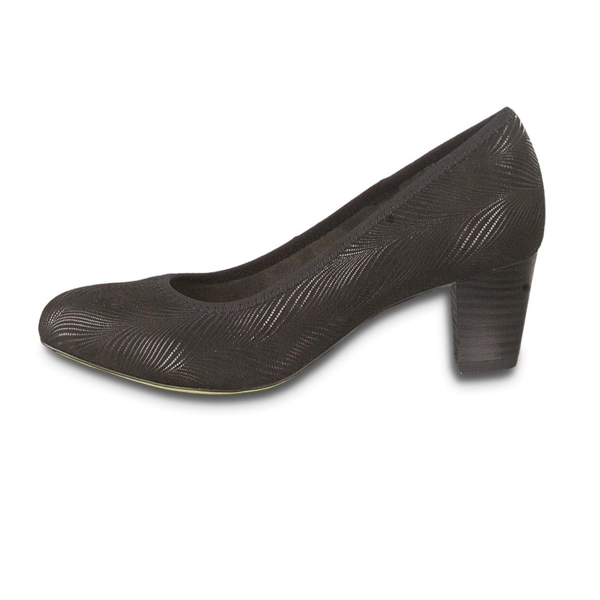 detail Dámské černé lodičky JANA 8-8-22473-23 BLK PAT.STRUCT 020