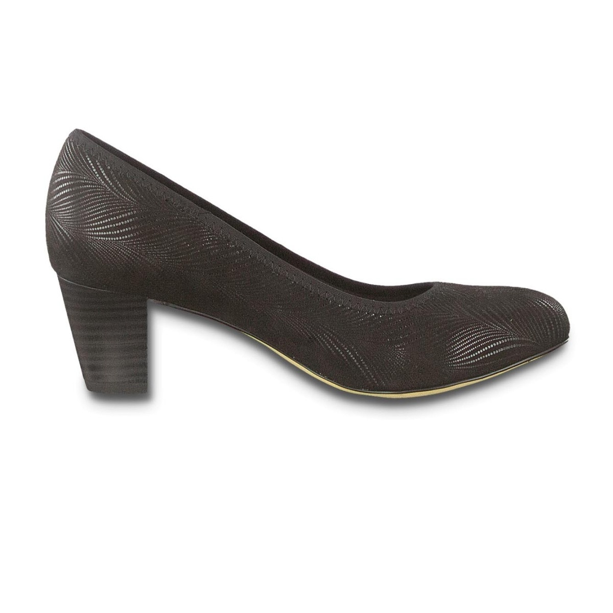 detail Dámské černé lodičky JANA 8-8-22473-23 BLK PAT.STRUCT 020