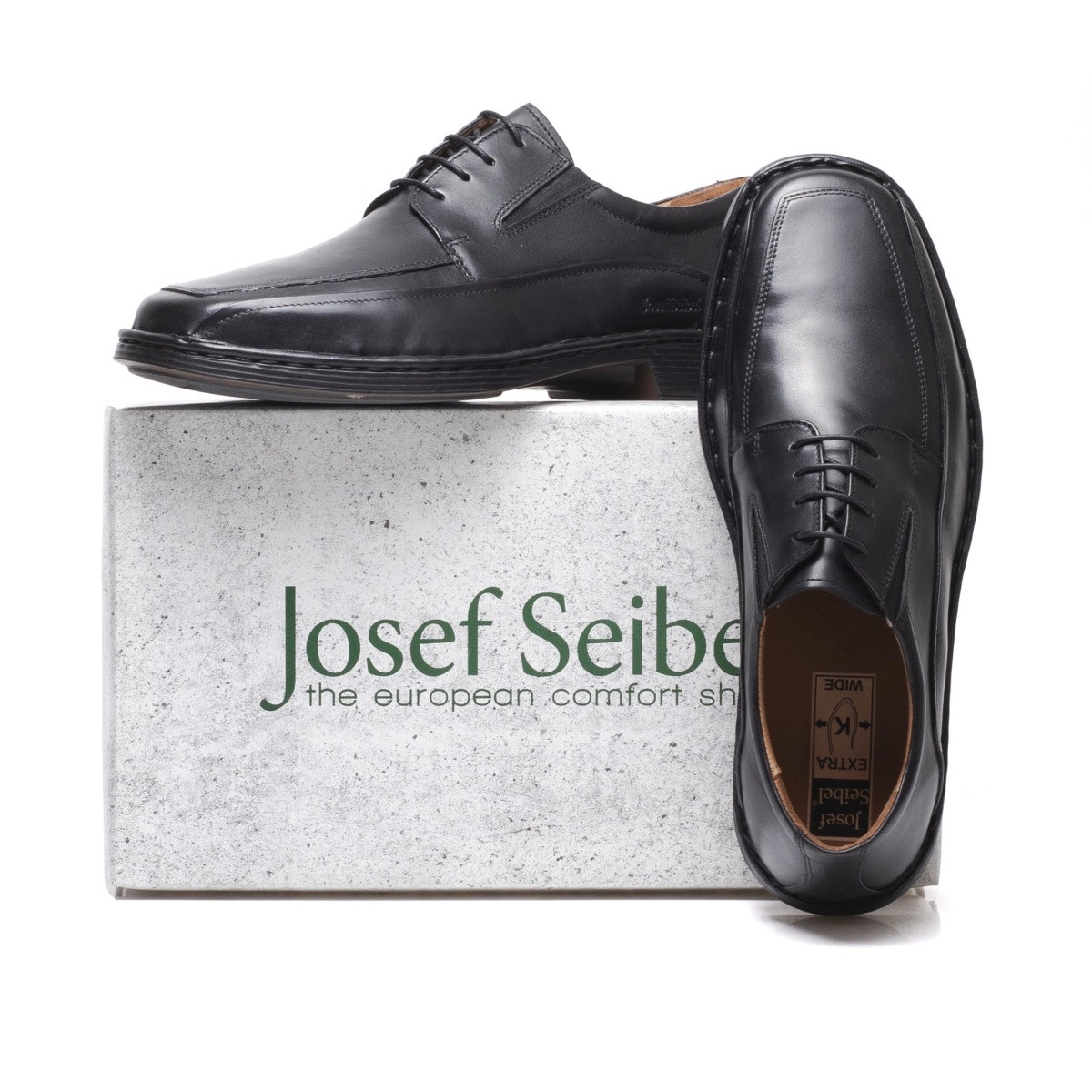 detail Pánské nadměrné polobotky JOSEF SEIBEL 38266-600 SCHWARZ JOSEF SEIBEL H/W 9