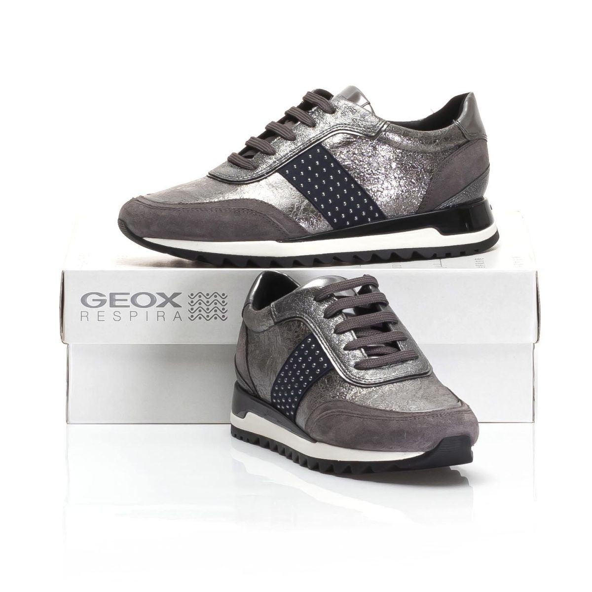 detail Dámské tenisky GEOX D94AQA-C9H6J LEAD/CHESTNUT GEOX H/W 9