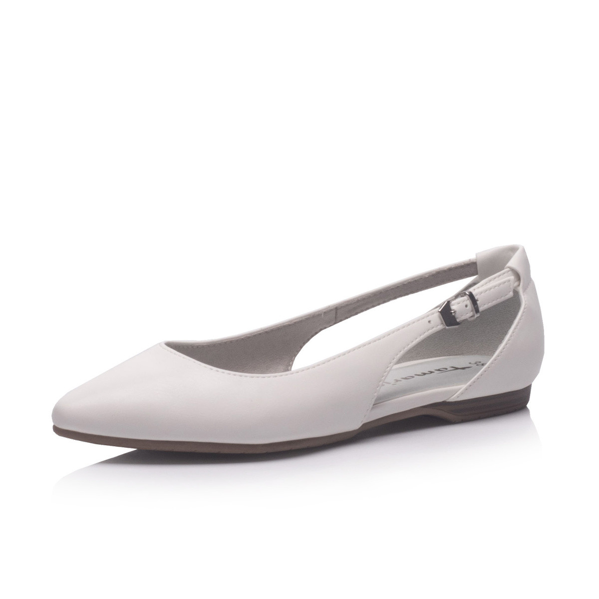 detail Dámské baleríny TAMARIS 1-1-22175-24 WHITE MATT 140 S0