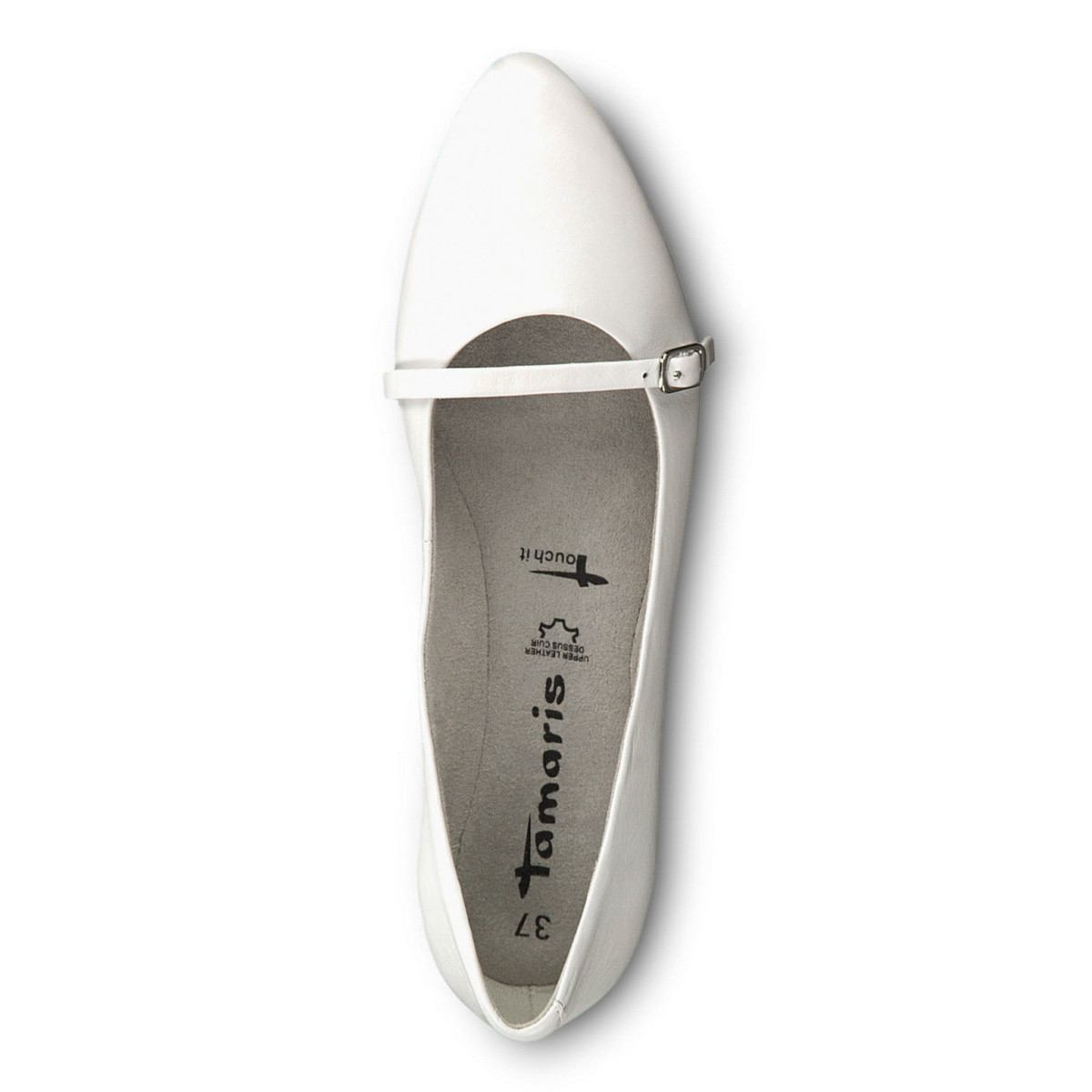 detail Dámské polobotky TAMARIS 1-1-24234-24 WHITE LEATHER 117 S0