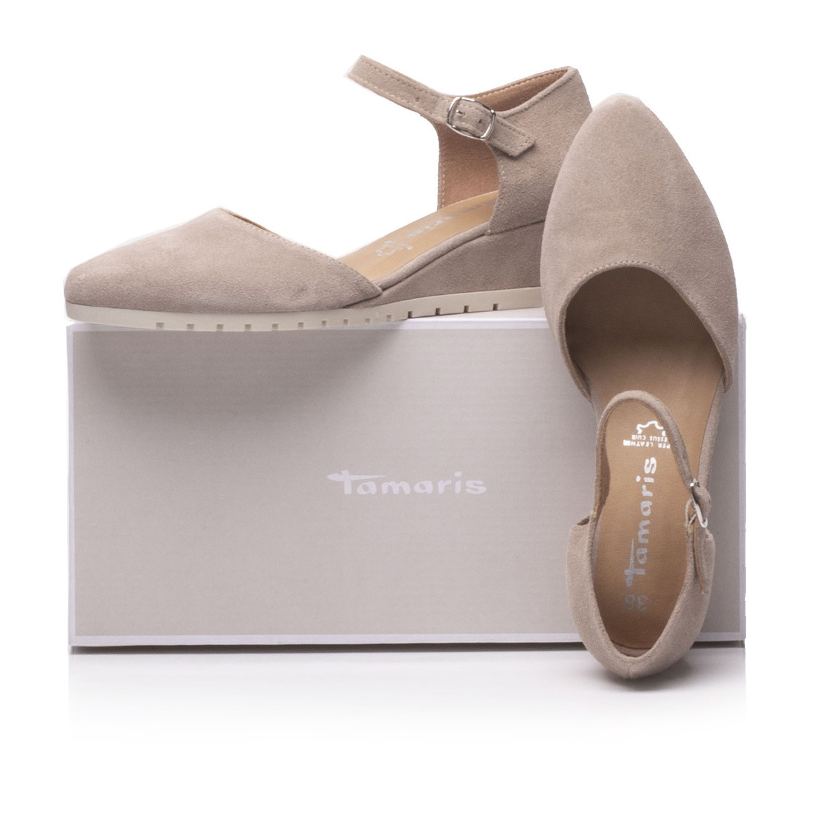 detail Dámské lodičky TAMARIS 1-1-24304-24 TAUPE SUEDE 380 S0