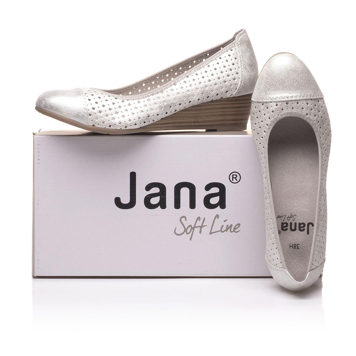 detail Dámské lodičky JANA 8-8-22365-24 SILVER 941 S0