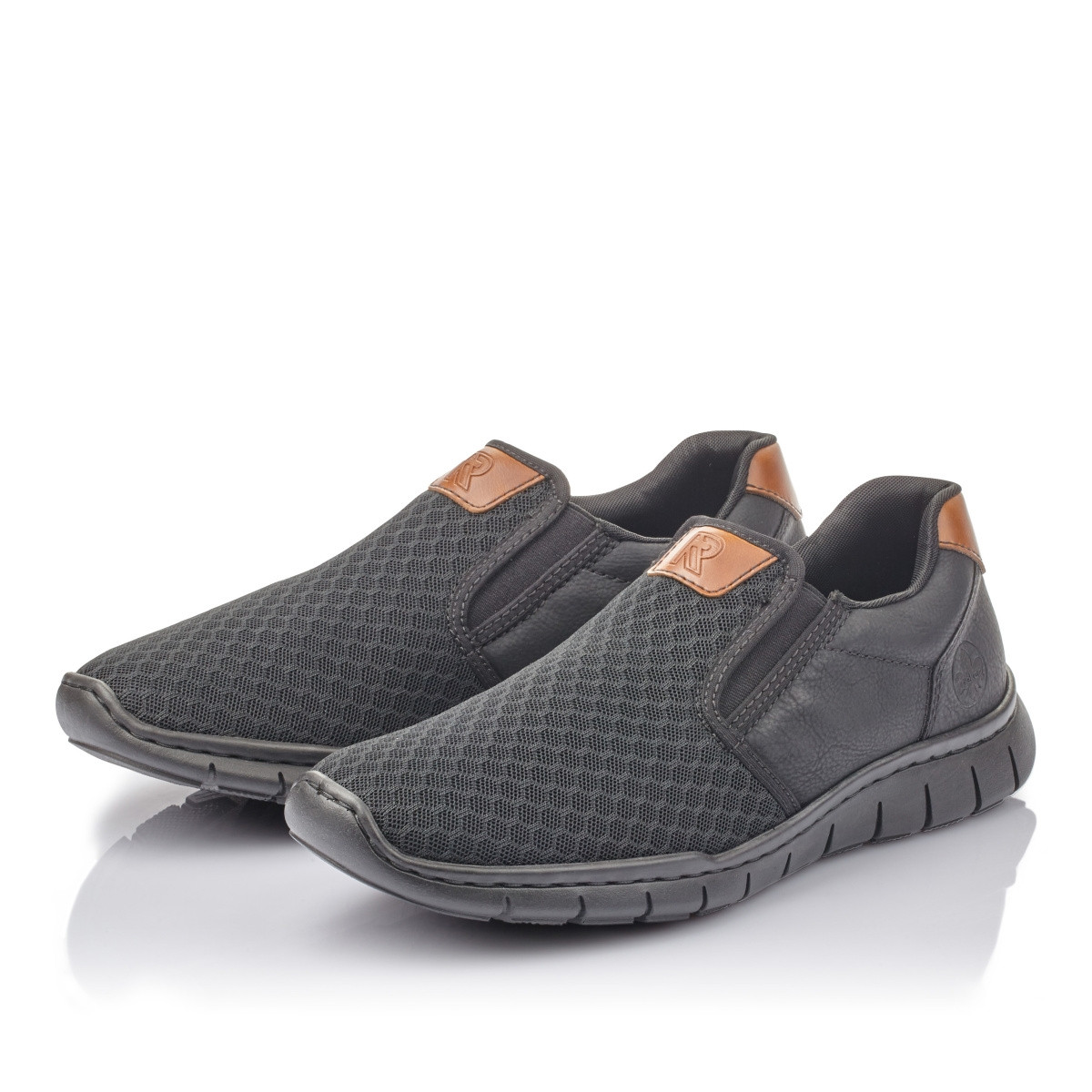 detail Pánské mokasíny RIEKER B8763-00 černá S1