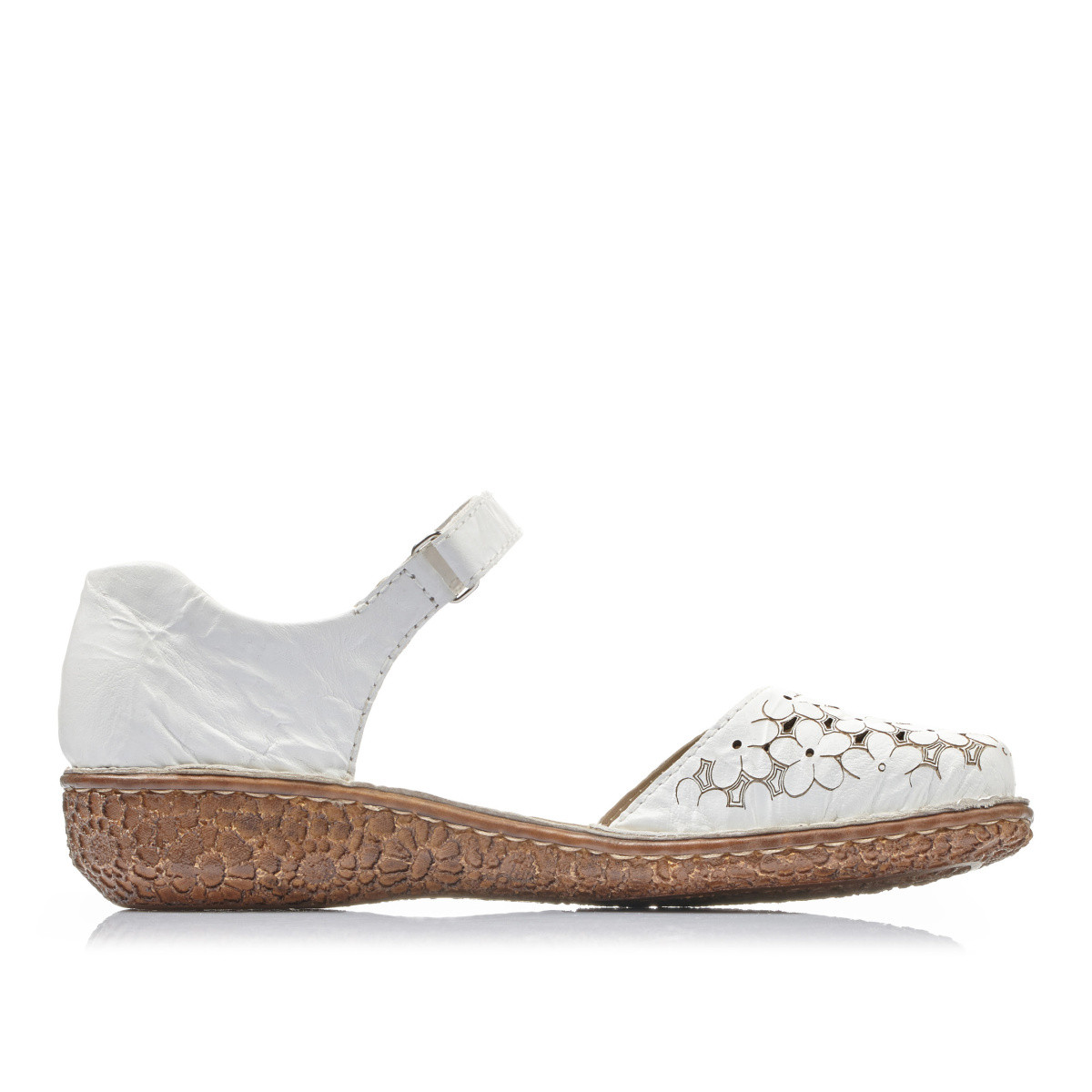 detail Dámské polobotky RIEKER M0965-80 bílá S1