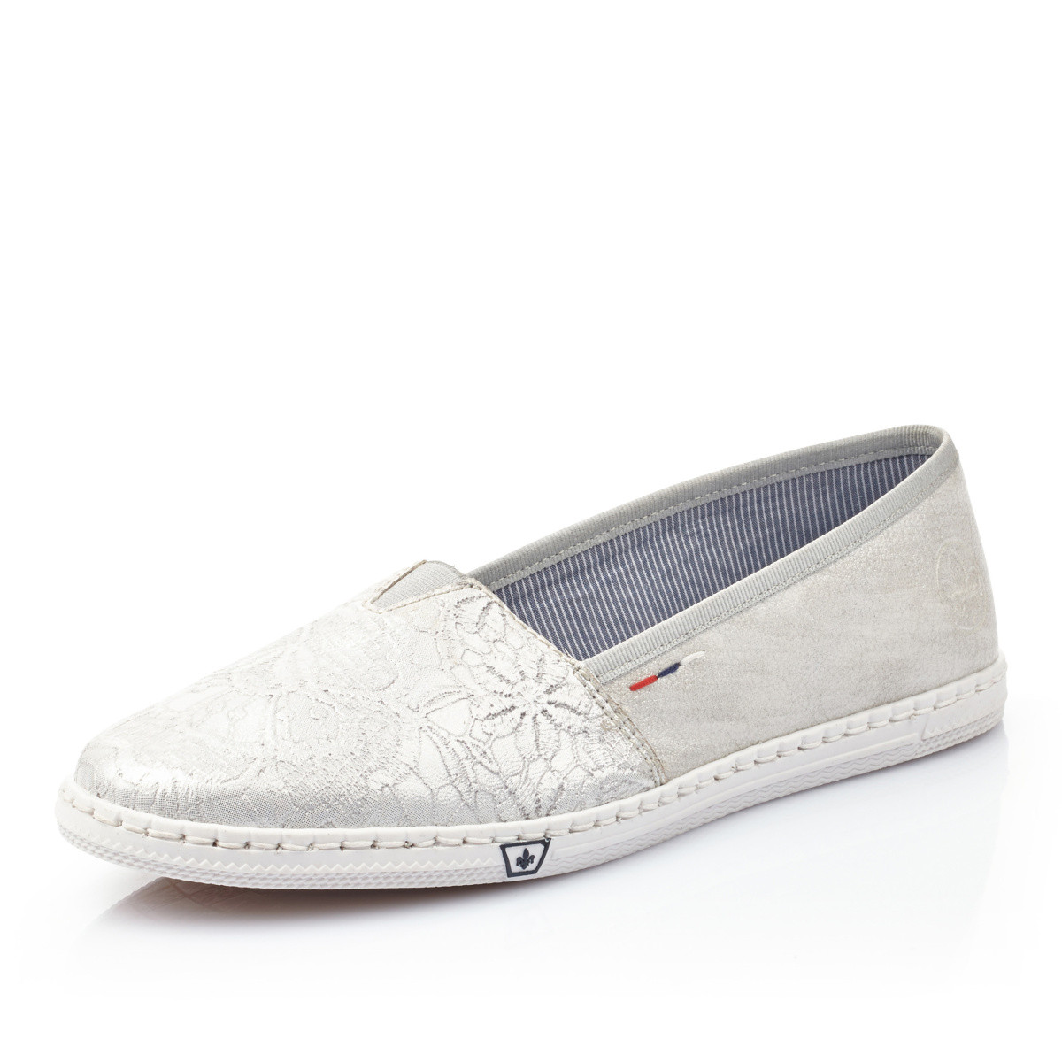 detail Dámské mokasíny RIEKER RIE-1018086-S0 stříbrná