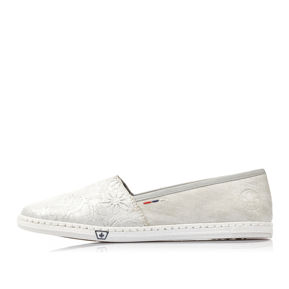 detail Dámské mokasíny RIEKER RIE-1018086-S0 stříbrná