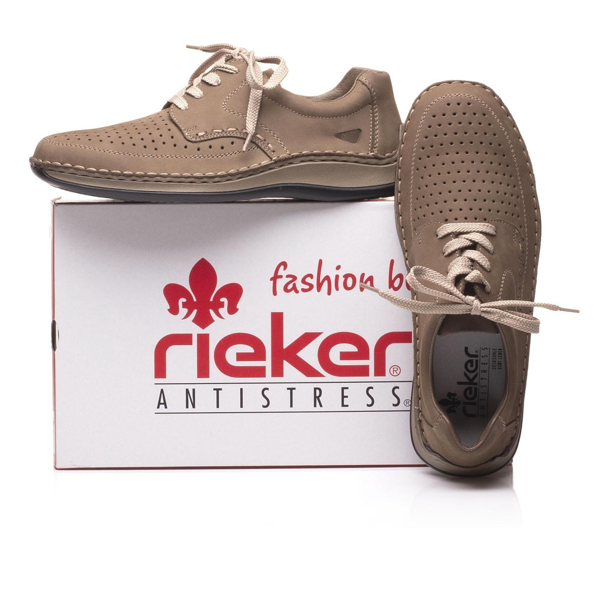 detail Pánské polobotky RIEKER 05237-64 BEIGE S0