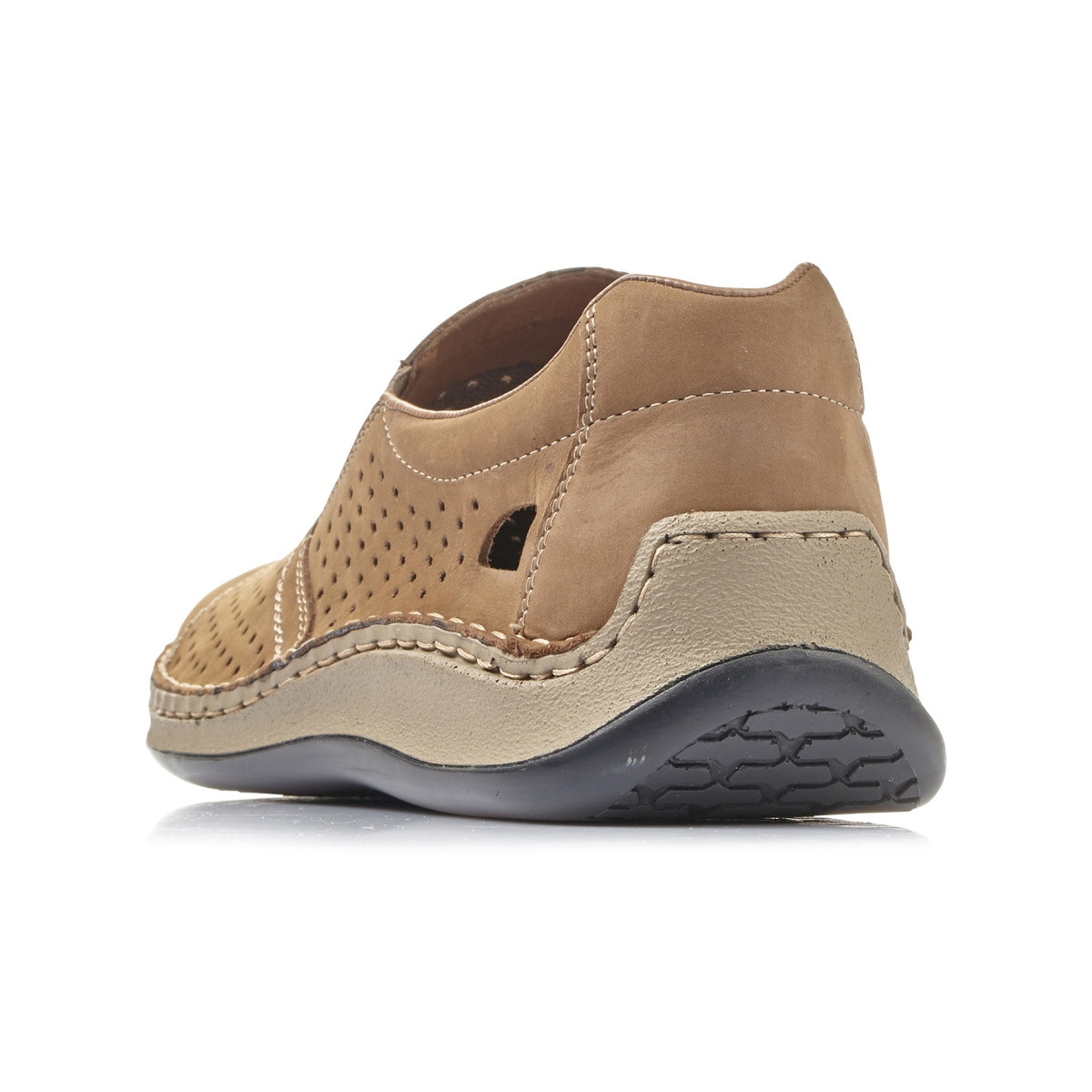 detail Pánské mokasíny RIEKER 05286-64 BEIGE S0