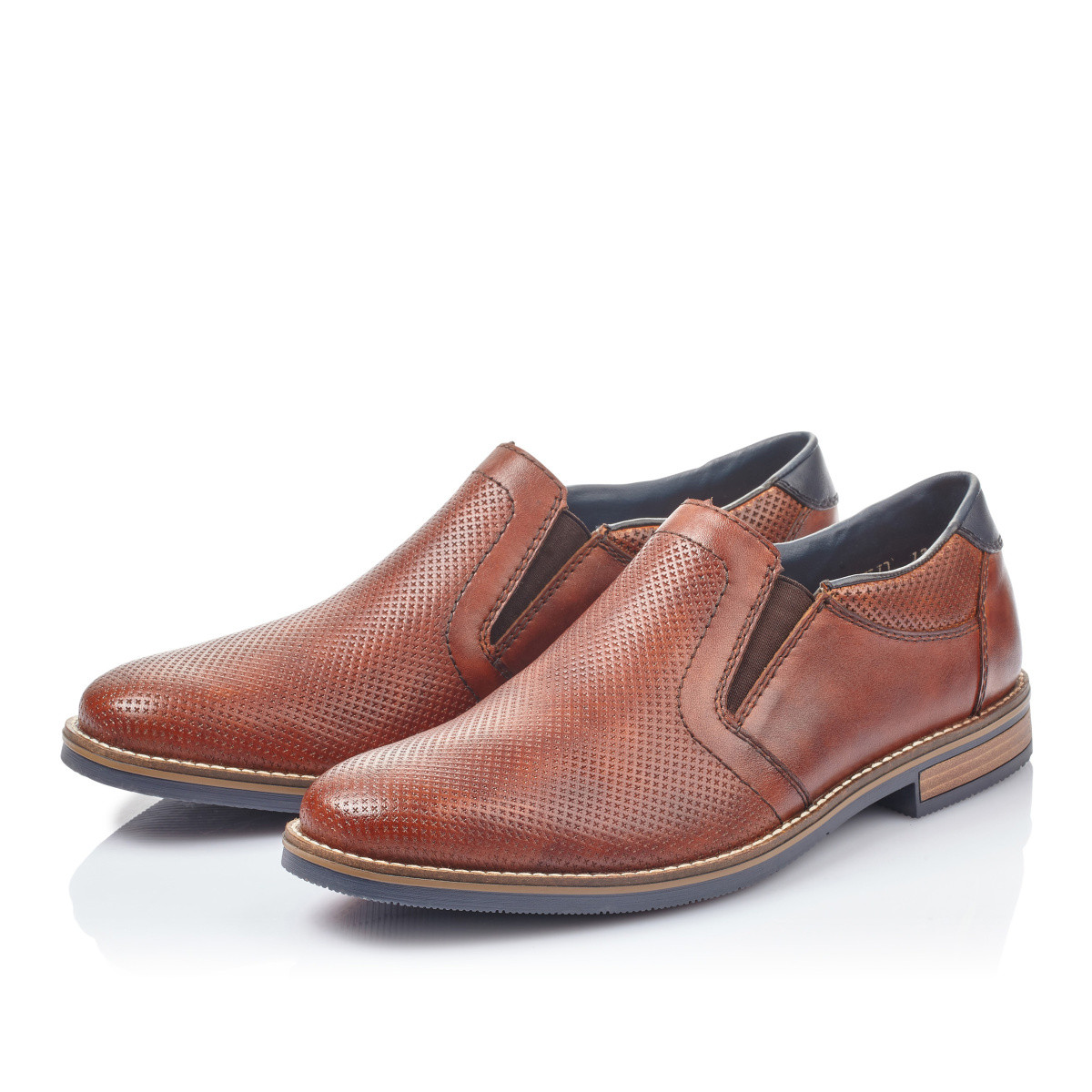 detail Pánské mokasíny RIEKER 13571-24 hnědá S4