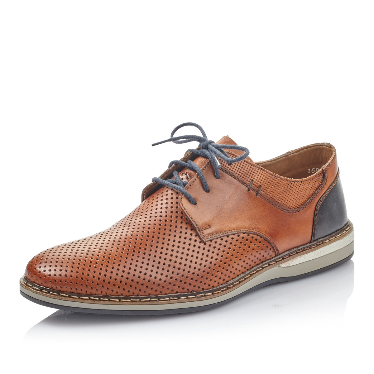 detail Pánské hnědé polobotky RIEKER 16815-24 BRAUN S0