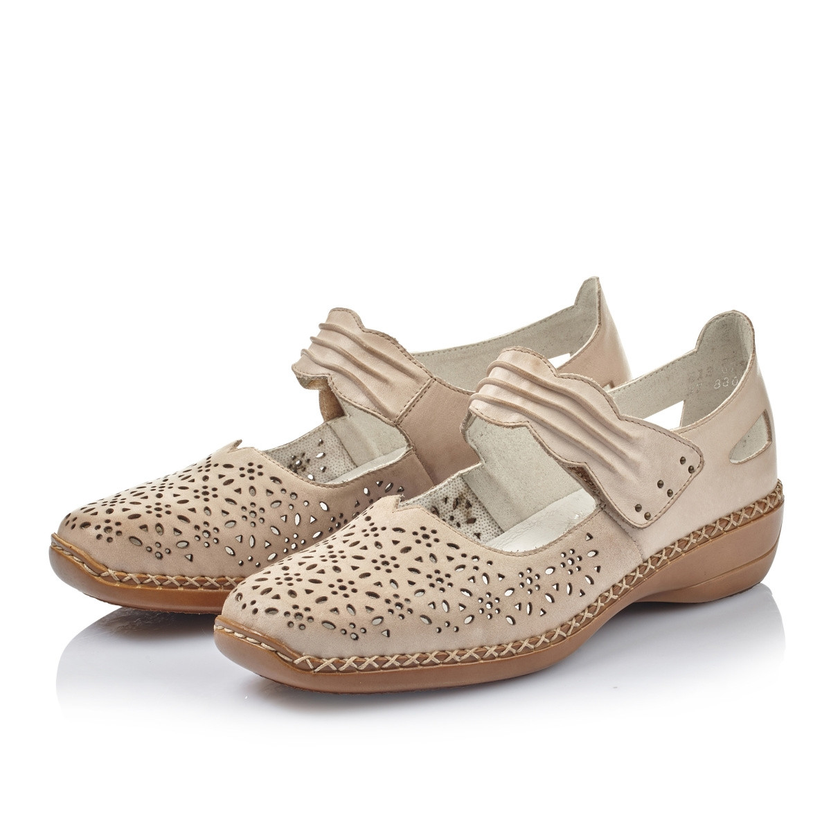 detail Dámské polobotky RIEKER 413G7-60 BEIGE S0