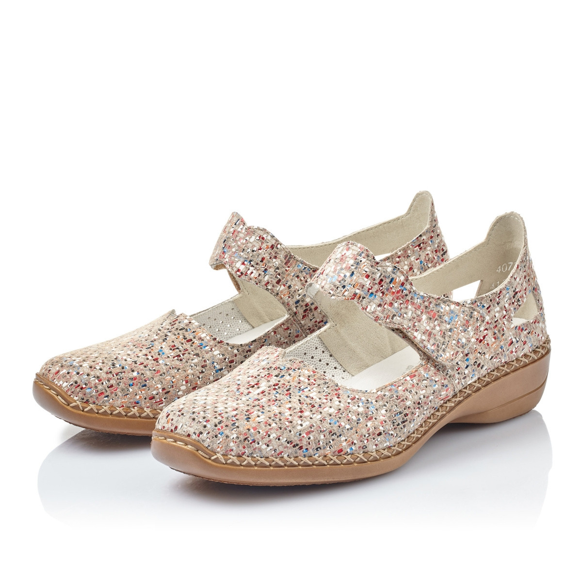detail Dámské polobotky RIEKER 413J2-60 multicolor S1