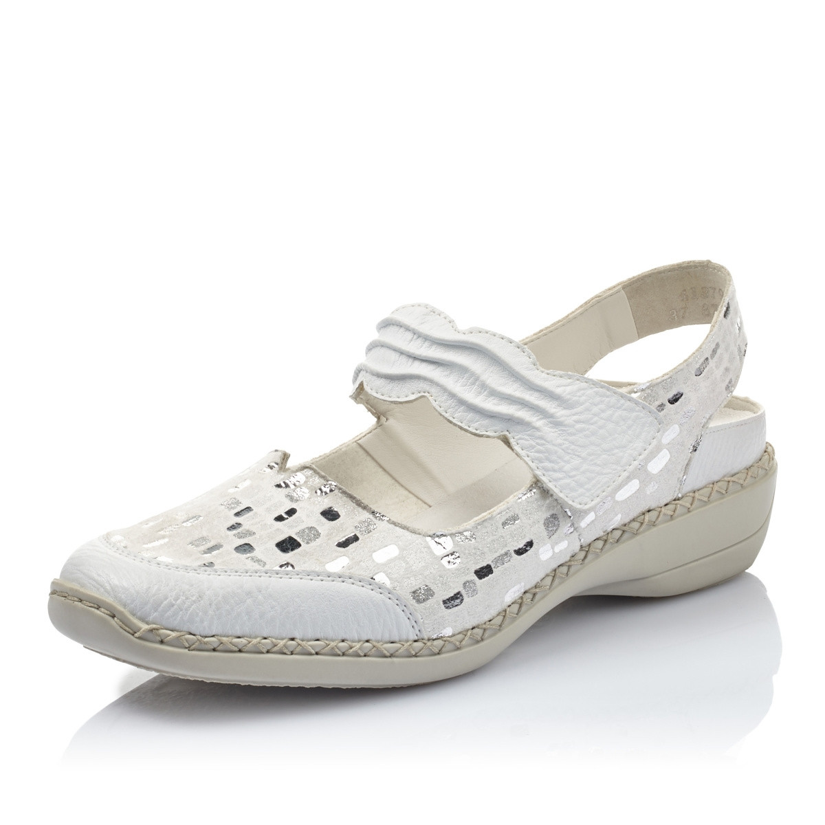 detail Dámské polobotky RIEKER 41379-80 WEISS S0