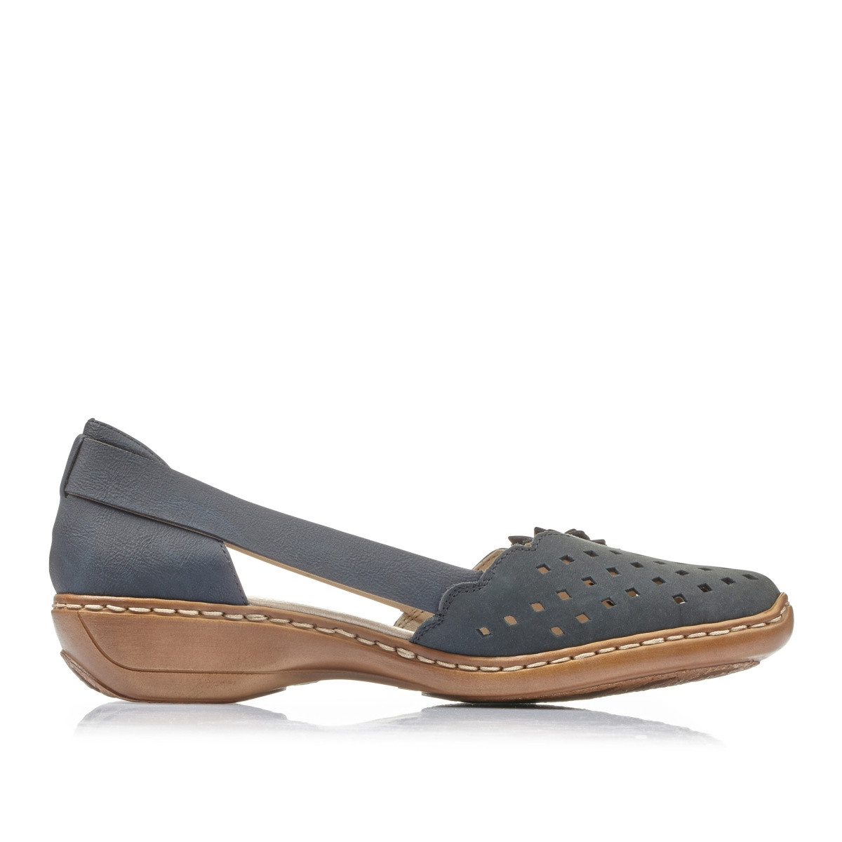 detail Dámské polobotky RIEKER 41387-14 BLAU S0