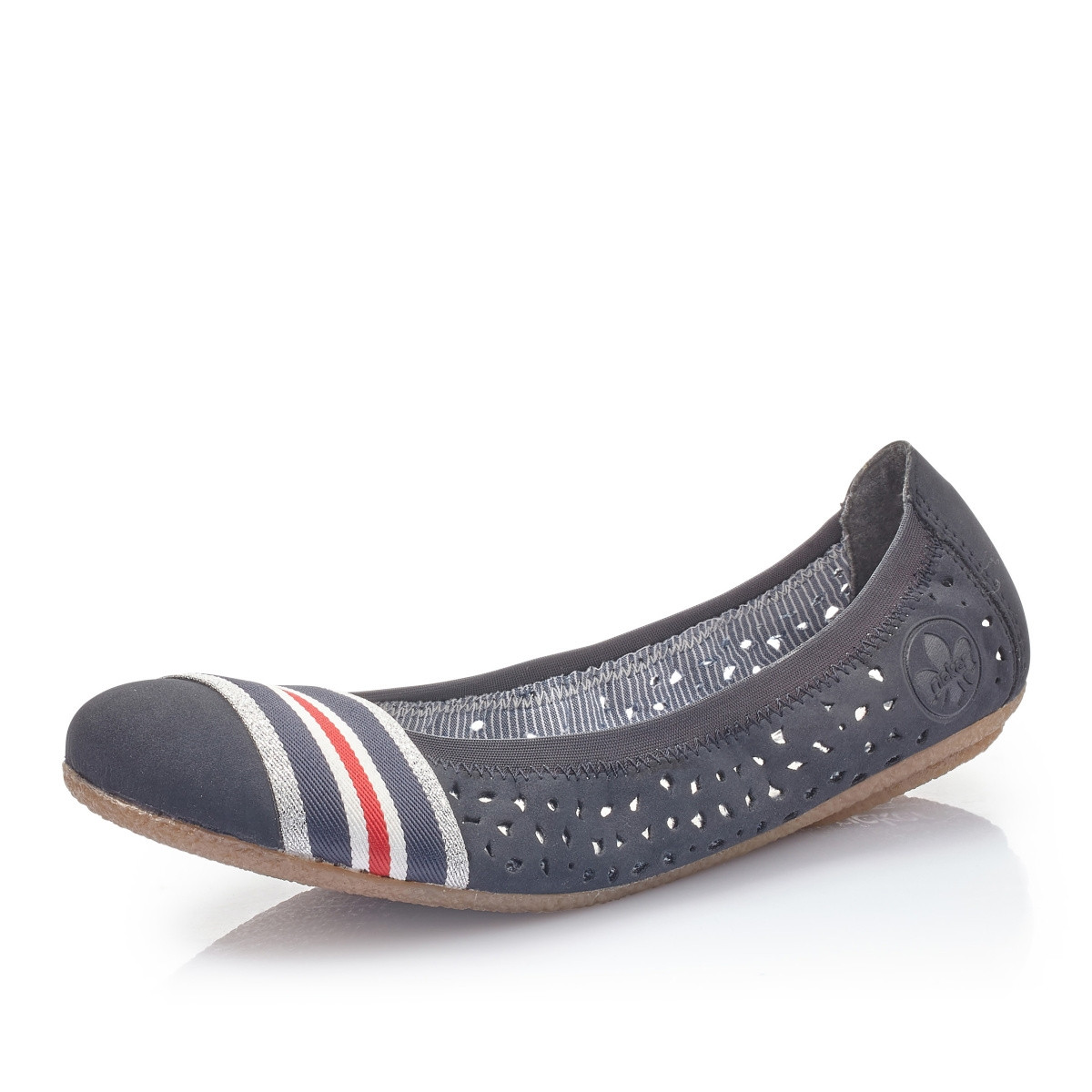 detail Dámské nadměrné baleríny RIEKER 41455-14 BLAU S0