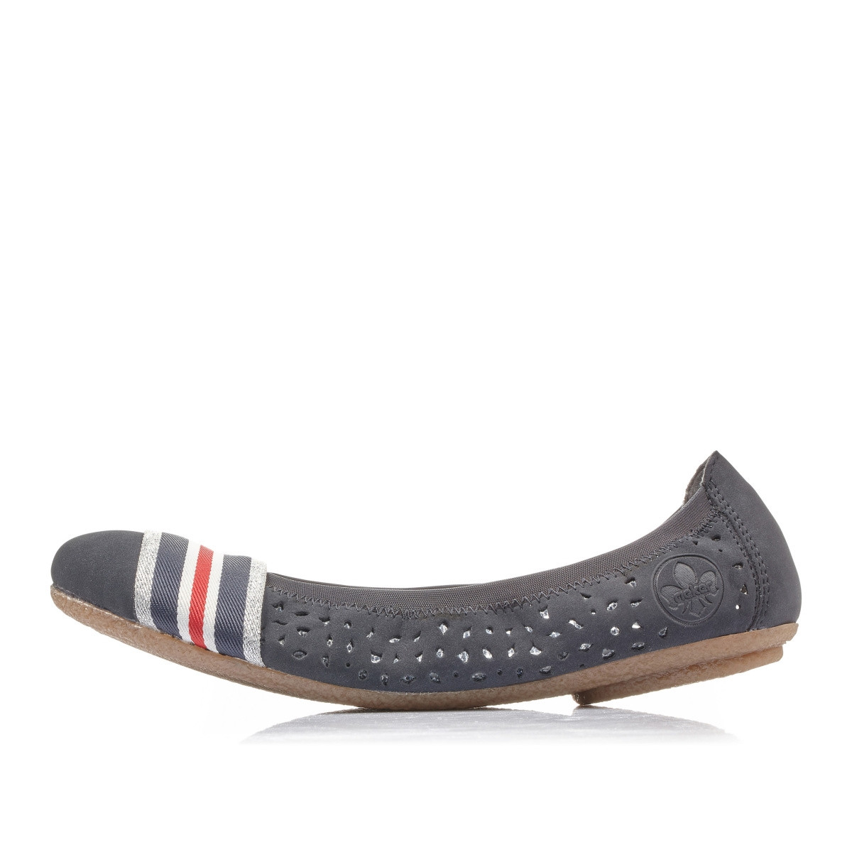 detail Dámské nadměrné baleríny RIEKER 41455-14 BLAU S0