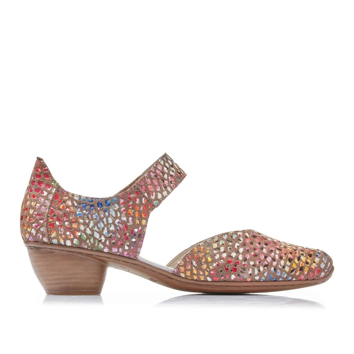 detail Dámské lodičky RIEKER 43765-90 multicolor S1