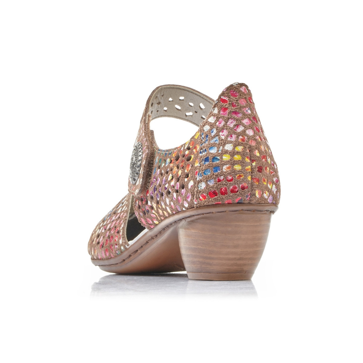 detail Dámské lodičky RIEKER 43765-90 multicolor S1