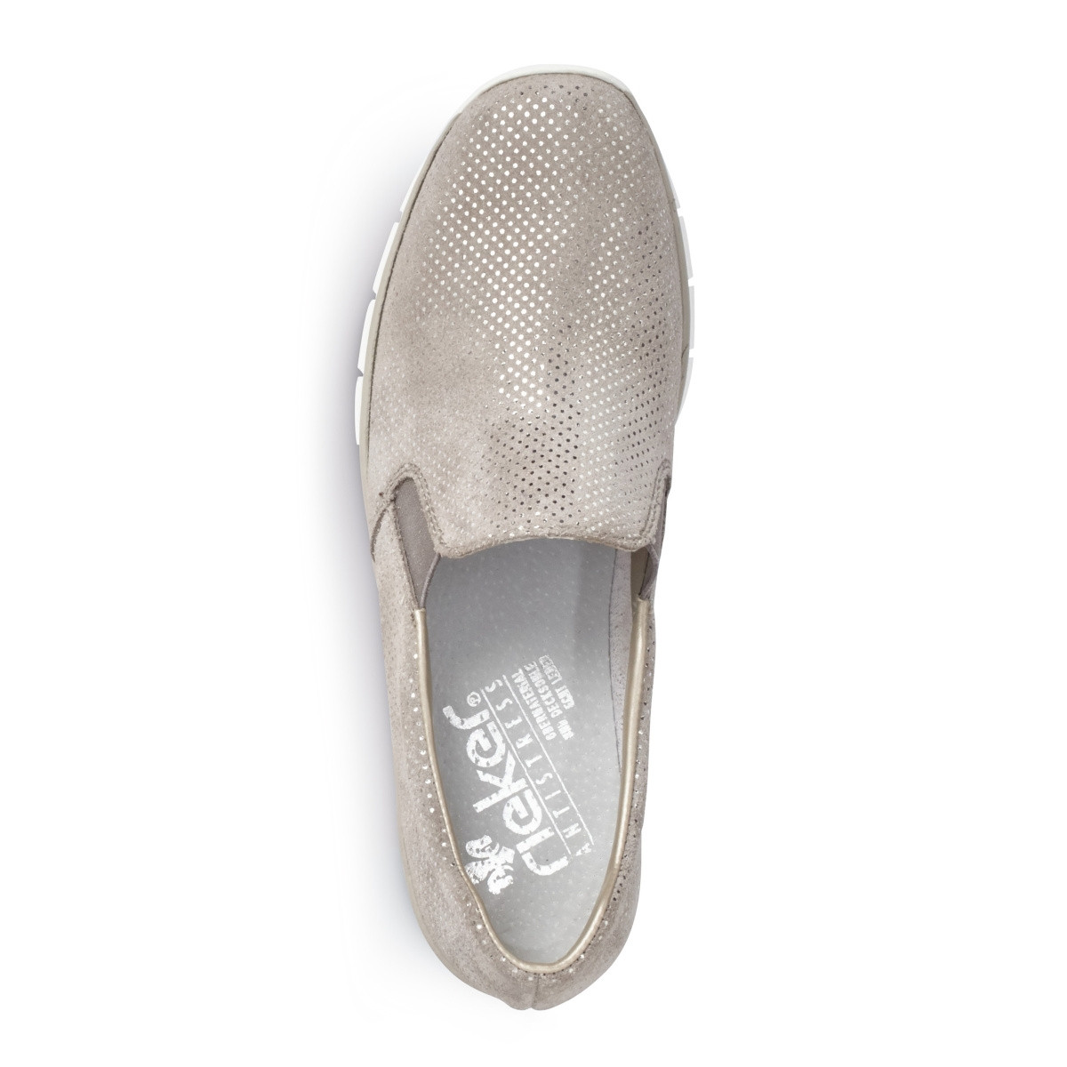 detail Dámské mokasíny RIEKER 53766-41 šedá S3