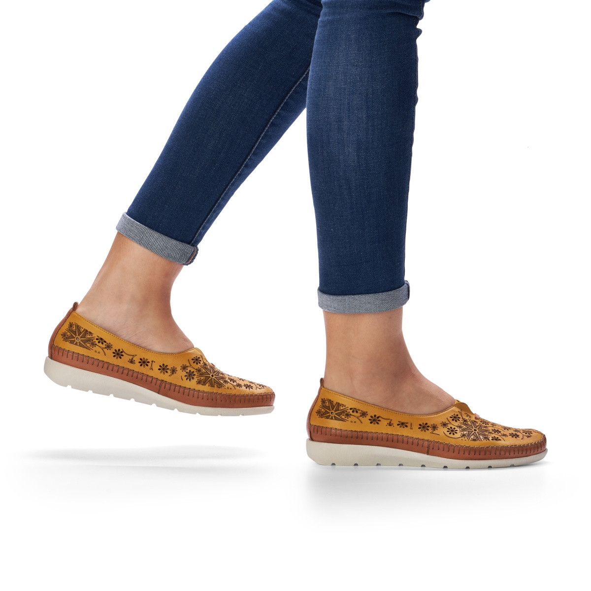 detail Dámské mokasíny REMONTE RIE-1018296-S1 žlutá