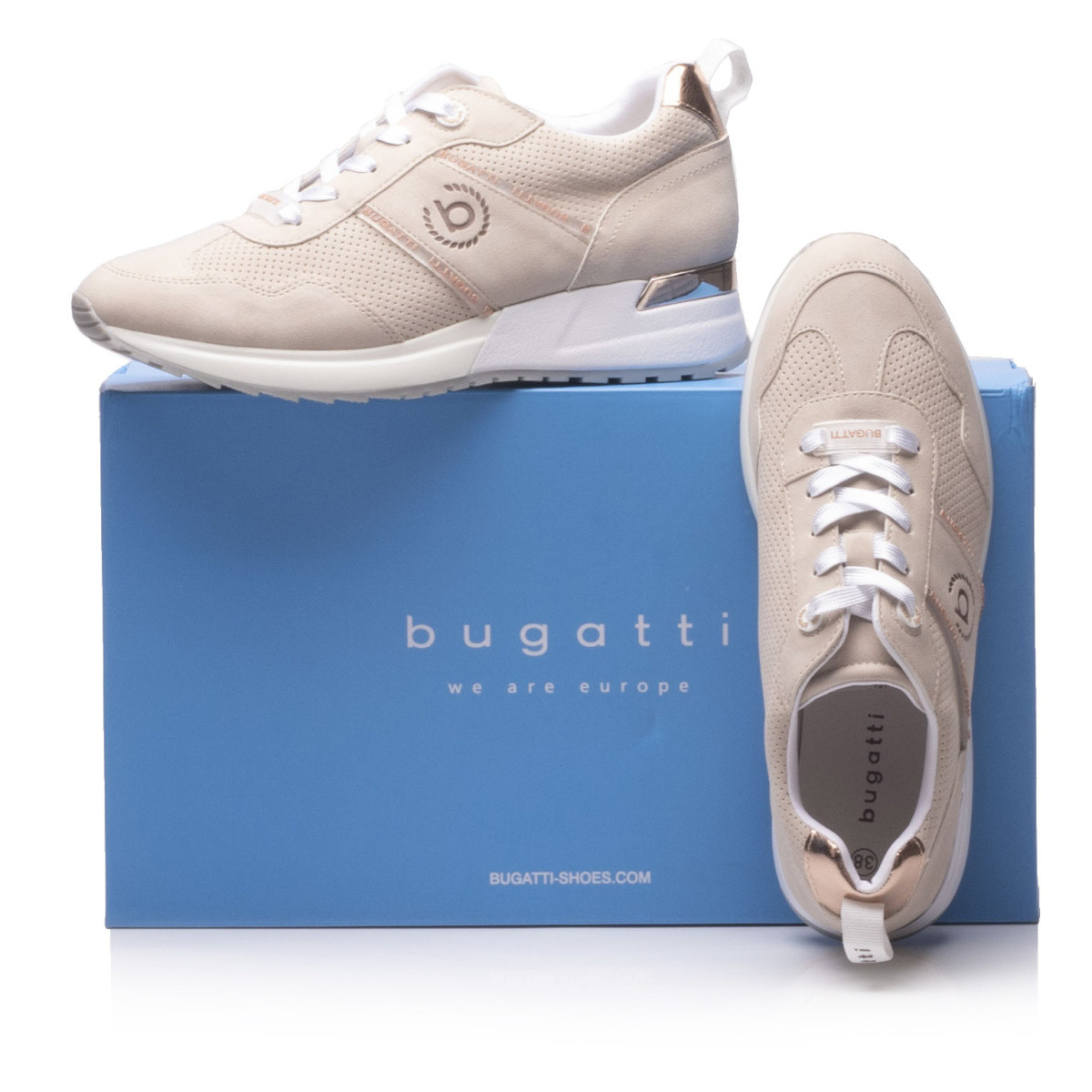 detail Dámské tenisky BUGATTI 411-77203-5559-5290 BEIGE / METALLICS S0