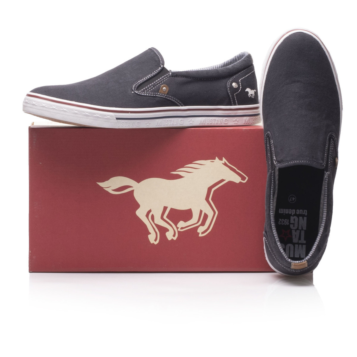 detail Pánské mokasíny MUSTANG 4147401-9 SCHWARZ S0