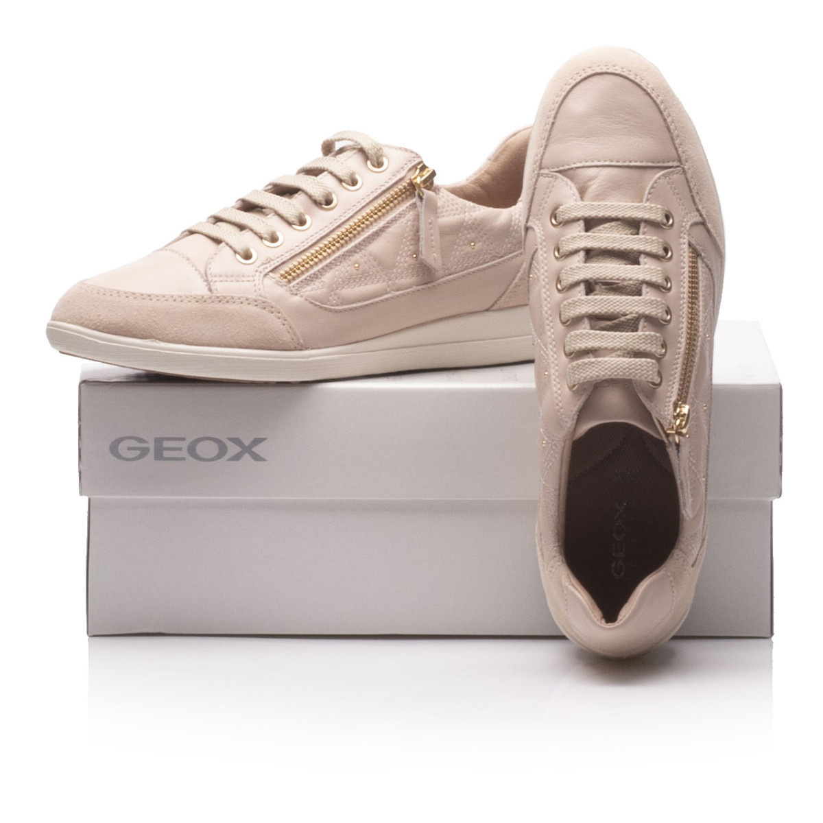detail Dámské tenisky GEOX D0268C-C8389 SKIN/SAND S0