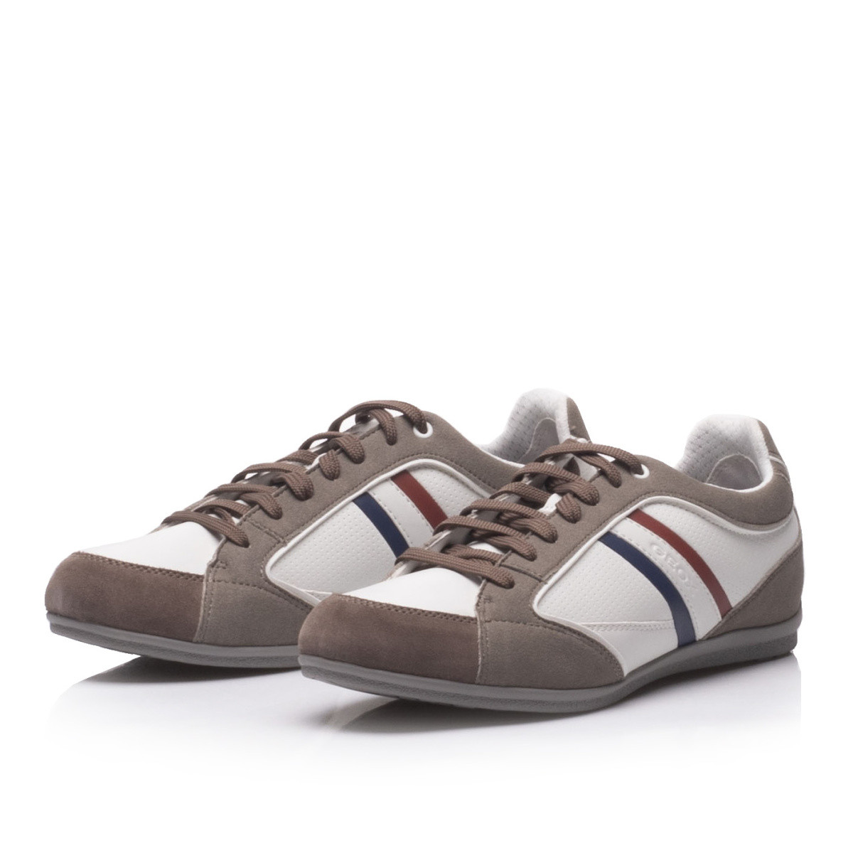 detail Pánské tenisky GEOX U02P1A-C6047 TAUPE/WHITE S0