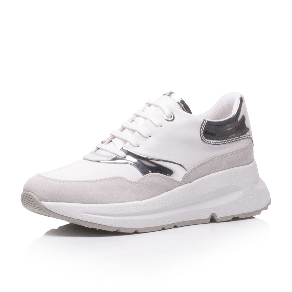 detail Dámské tenisky GEOX D02FLC-C0007 WHITE/SILVER S0