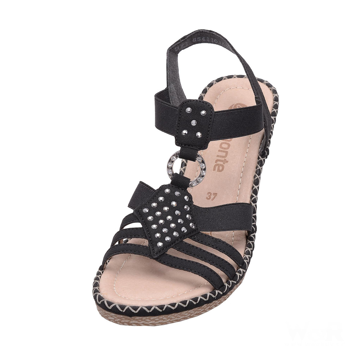 detail Dámské sandály RIEKER RIE-1022505-S6 černá