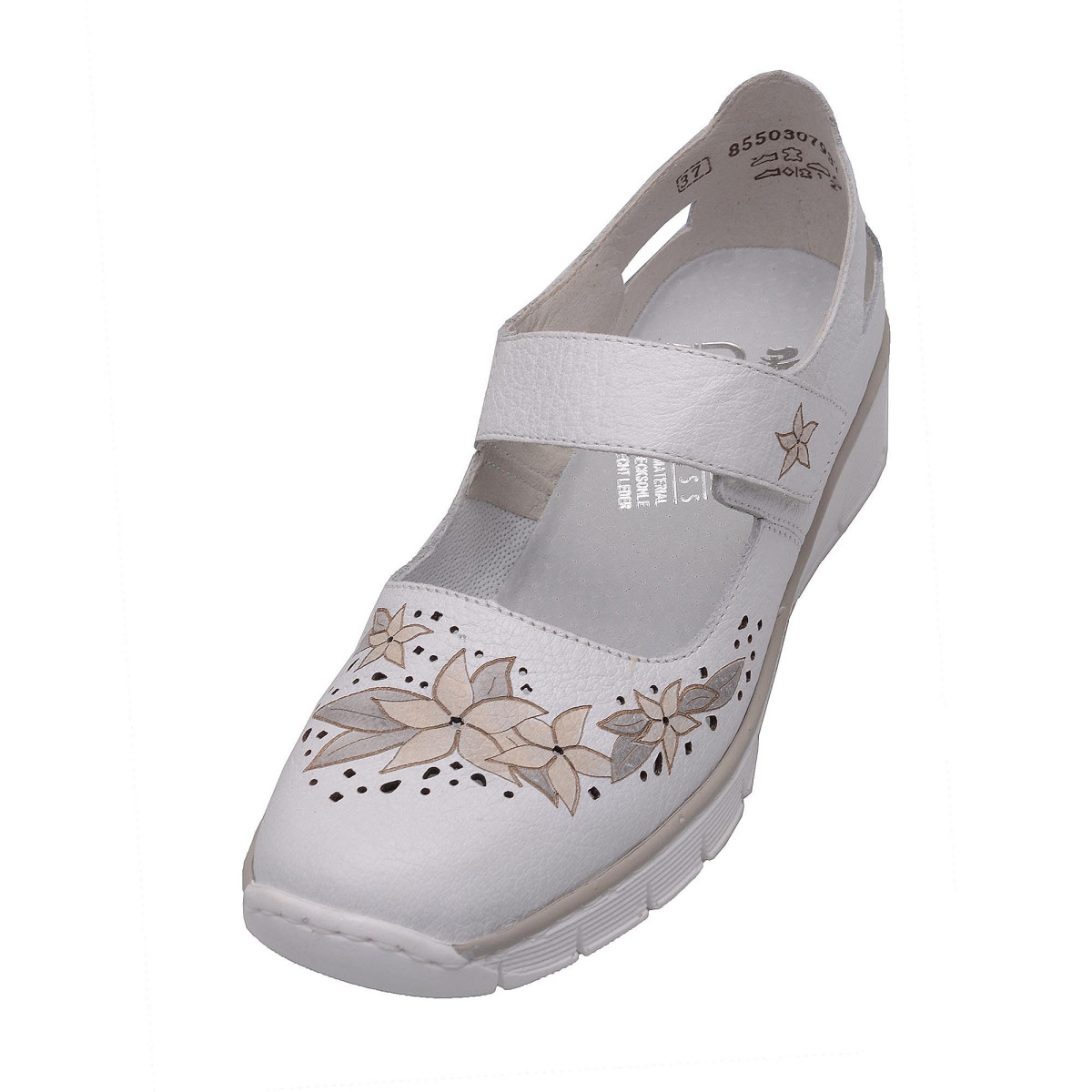 detail Dámská obuv RIEKER 53798/80 WEISS F/S 16