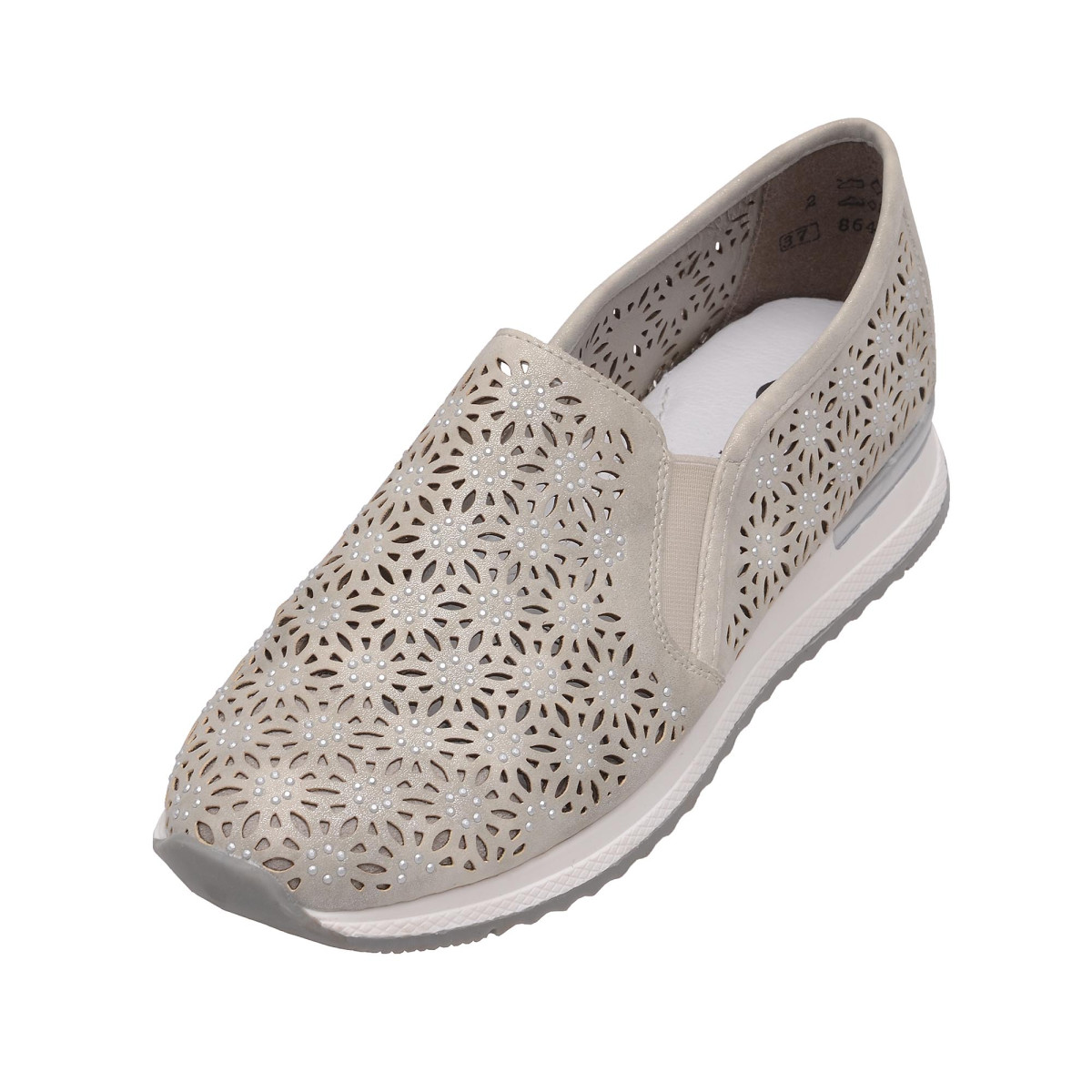 detail Dámské polobotky REMONTE BY RIEKER RIE-1022975-S7 šedá