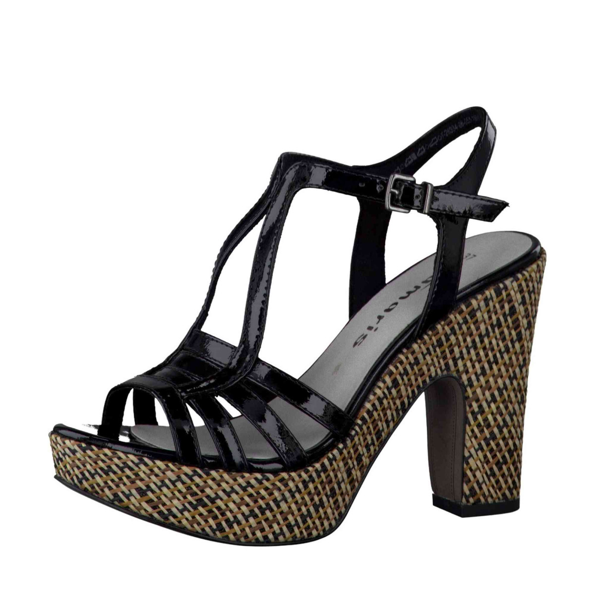 detail Dámská obuv TAMARIS 1-1-28334-28 BLK PAT./SISAL 055