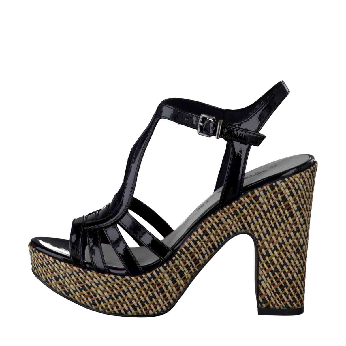 detail Dámská obuv TAMARIS 1-1-28334-28 BLK PAT./SISAL 055