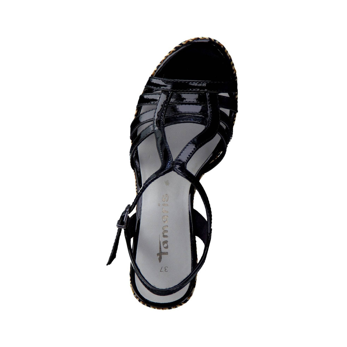 detail Dámská obuv TAMARIS 1-1-28334-28 BLK PAT./SISAL 055