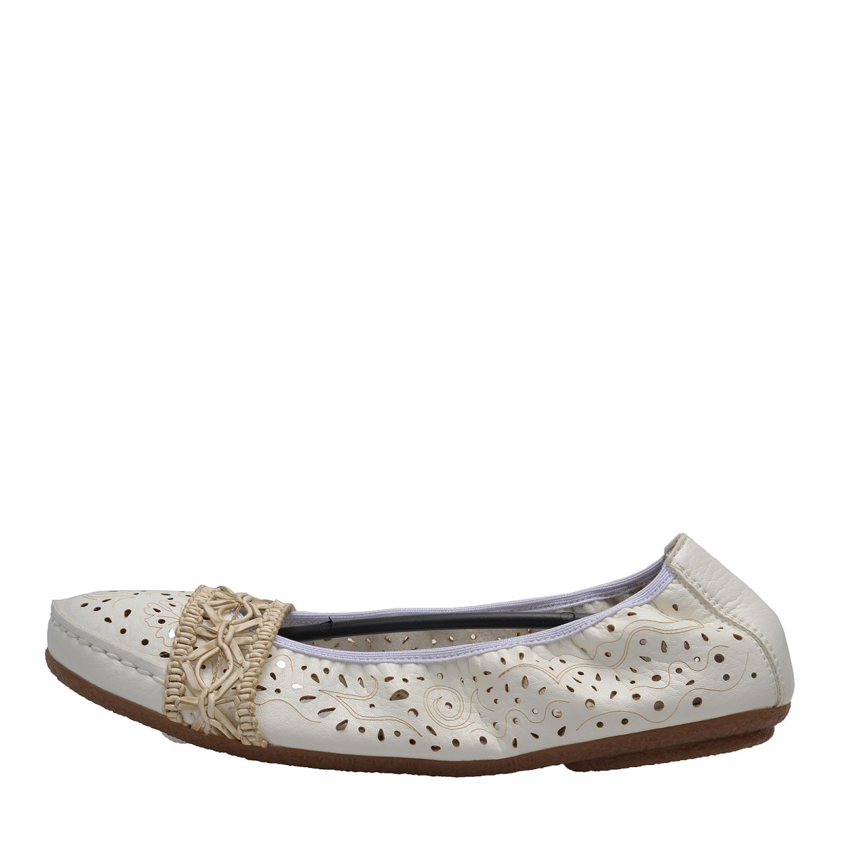 detail Dámská obuv RIEKER 41466/80 WEISS KOMBI F/S 8