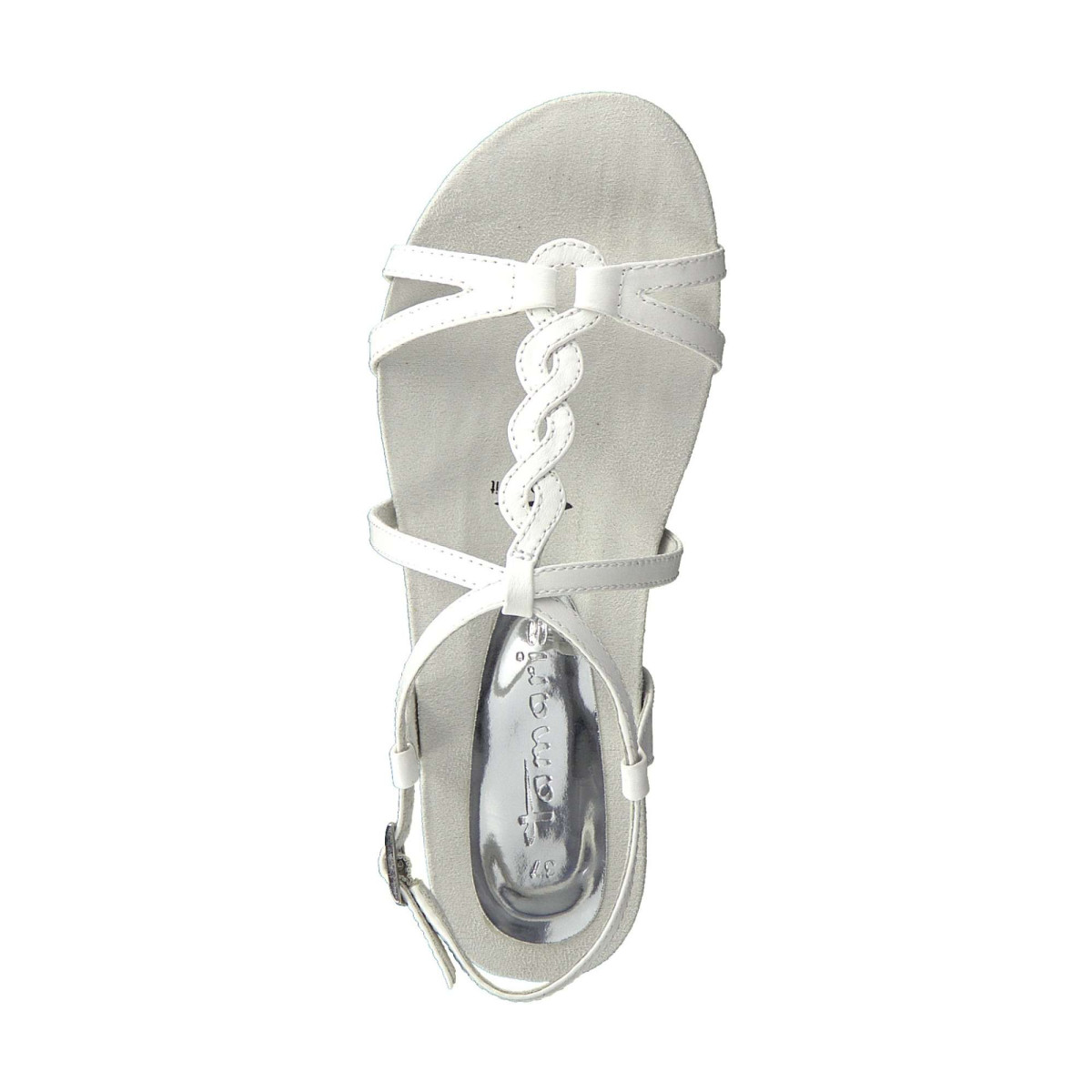 detail Dámské bílé sandály TAMARIS 1-1-28602-20 WHITE MATT 108