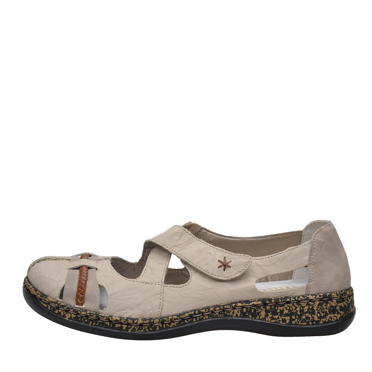 detail Dámské polobotky RIEKER RIE-1023866-S8 béžová