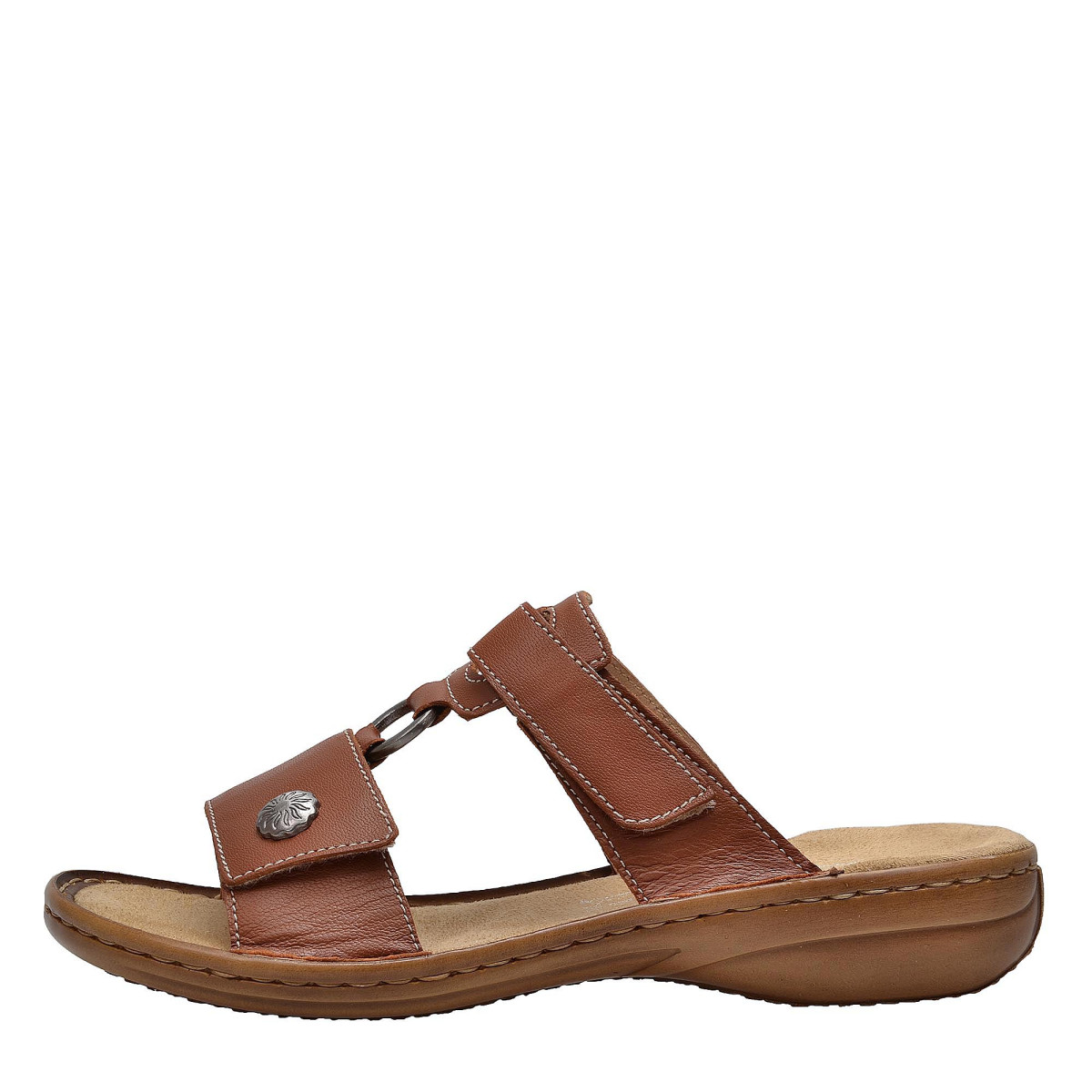 detail Dámské hnědé nazouváky RIEKER 608X1/24 BRAUN F/S 8