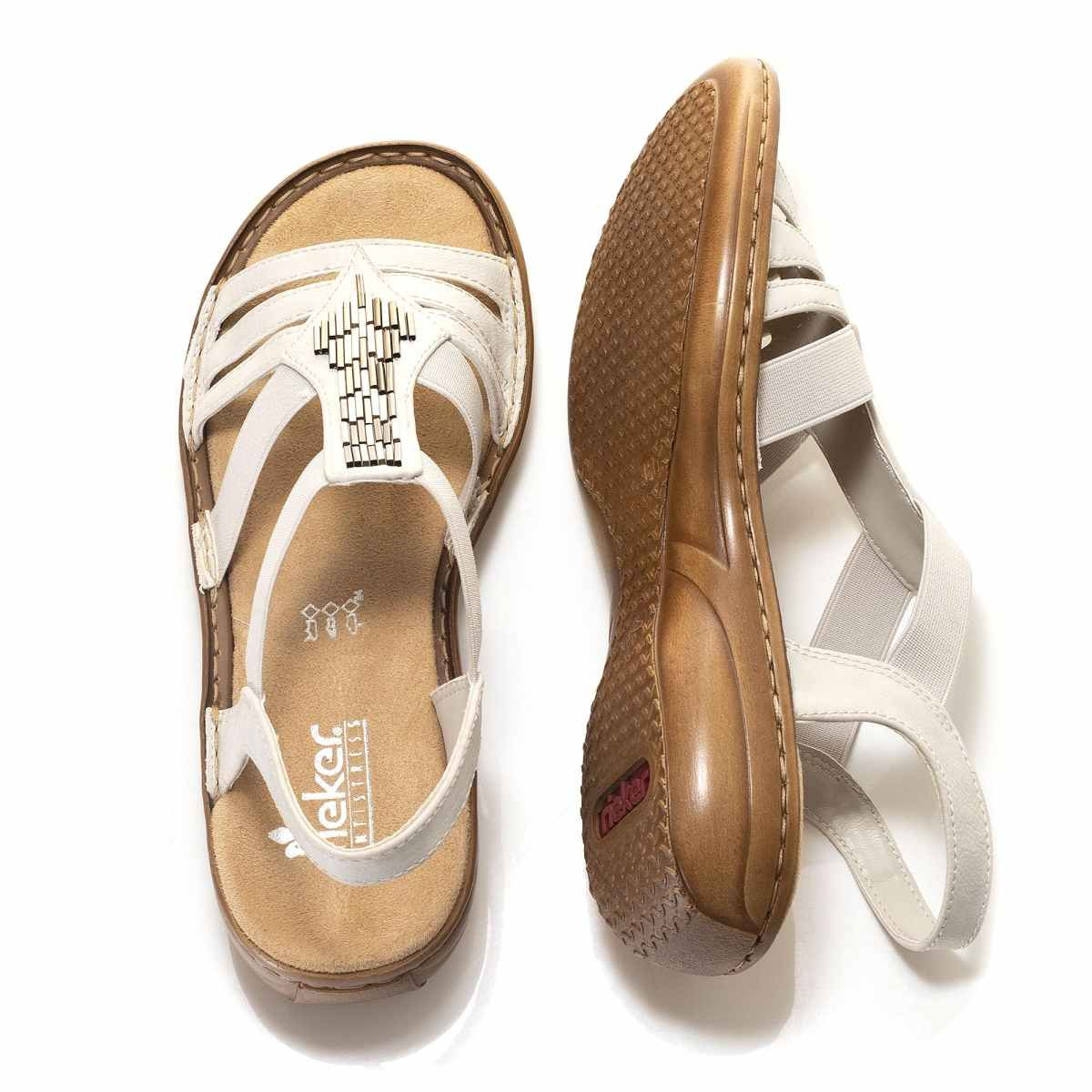 detail Dámská obuv RIEKER 60800/80 WEISS F/S 8