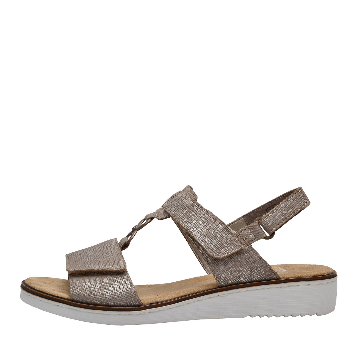 detail Dámské sandály RIEKER 63687/64 BEIGE F/S 8