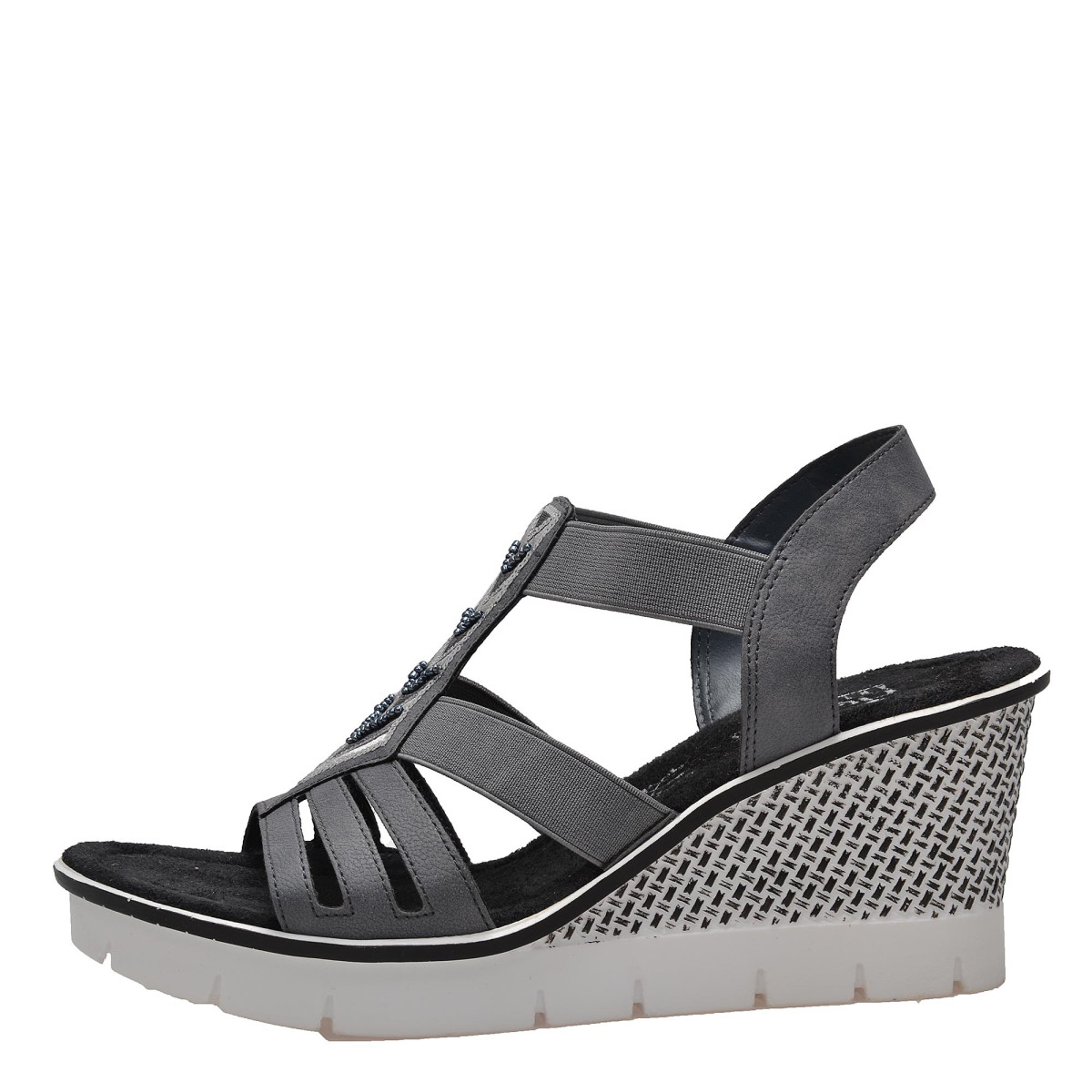 detail Dámské sandály RIEKER RIE-1023983-S8 šedá