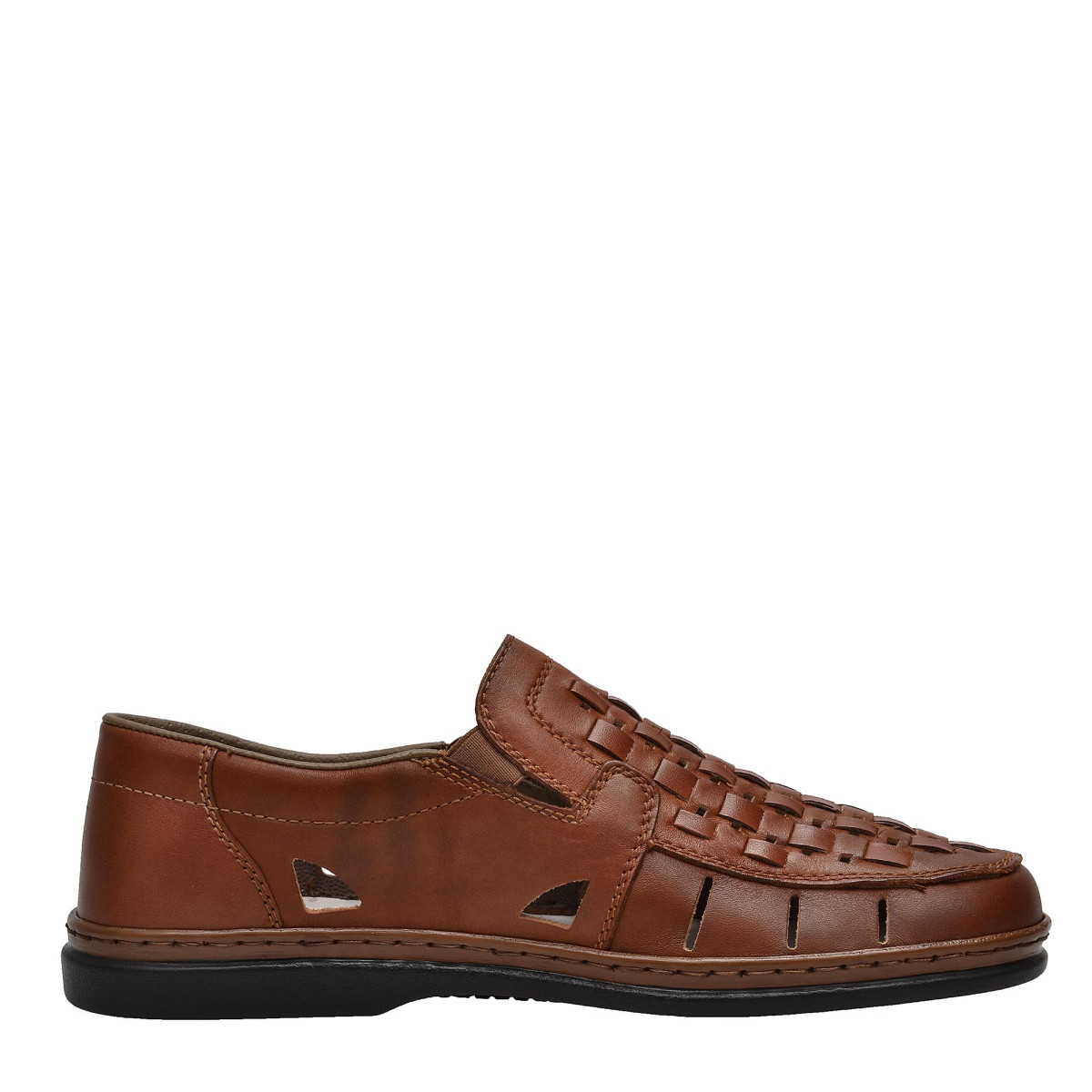 detail Pánské polobotky RIEKER 12389/24 BRAUN F/S 8