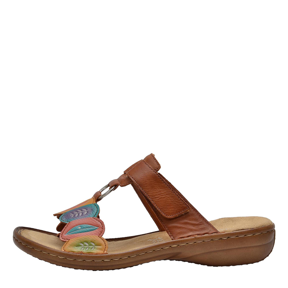 detail Dámské nazouváky RIEKER RIE-1024056-S8 hnědá