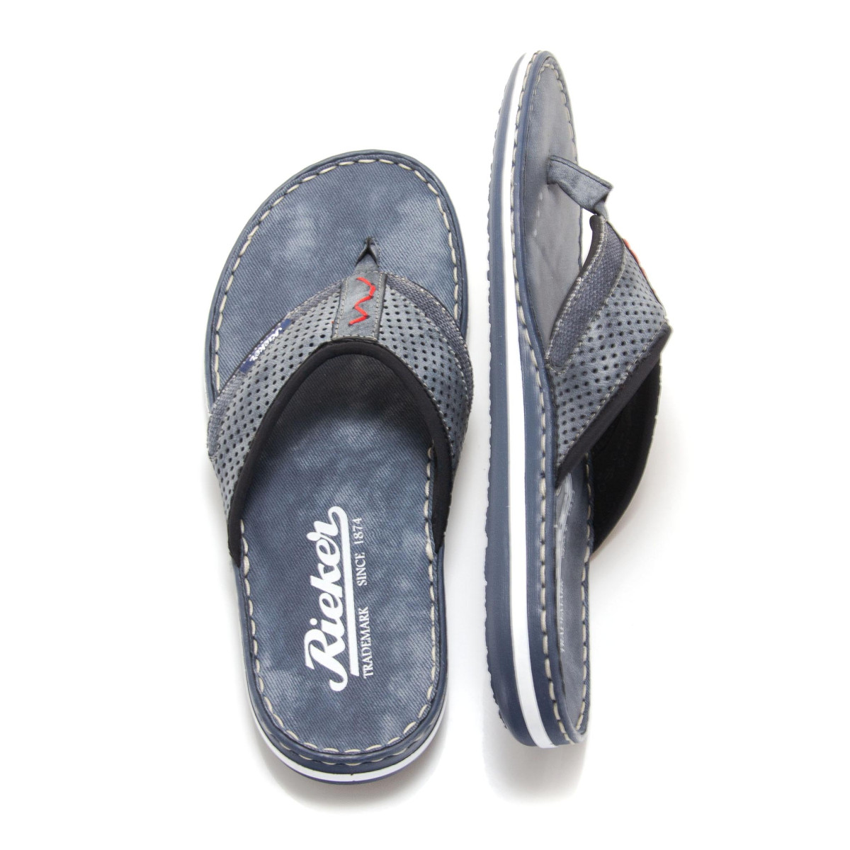 detail Pánské žabky RIEKER 21083-15 BLAU F/S 9