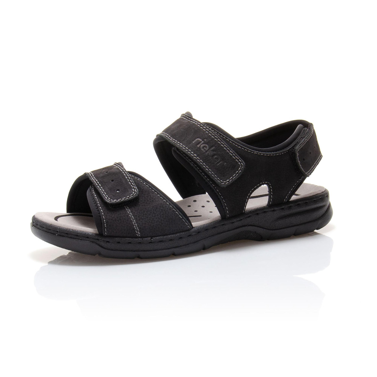 detail Pánské černé sandály RIEKER 26274-00 SCHWARZ F/S 9