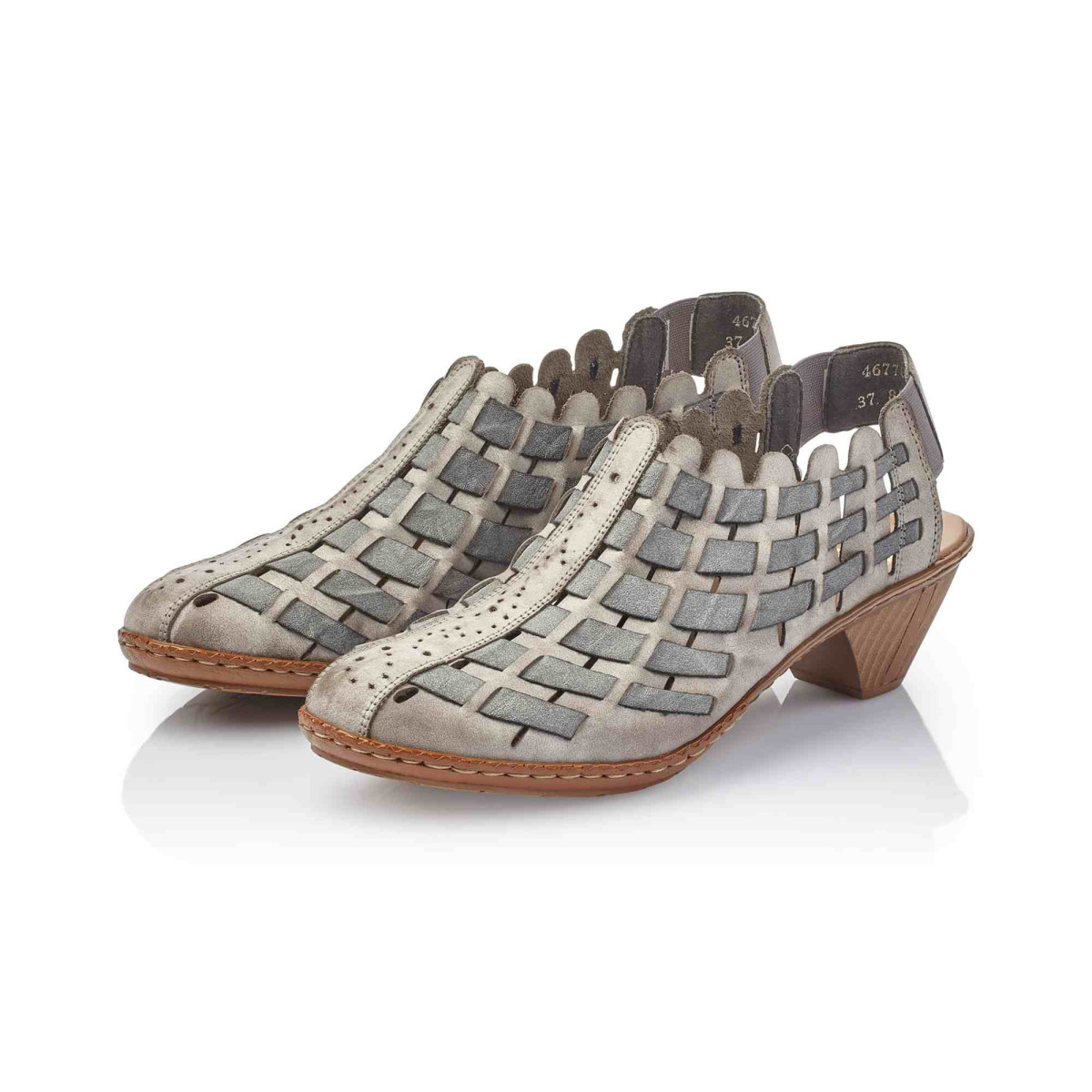 detail Dámské nadměrné lodičky RIEKER 46778-40 GRAU F/S 9